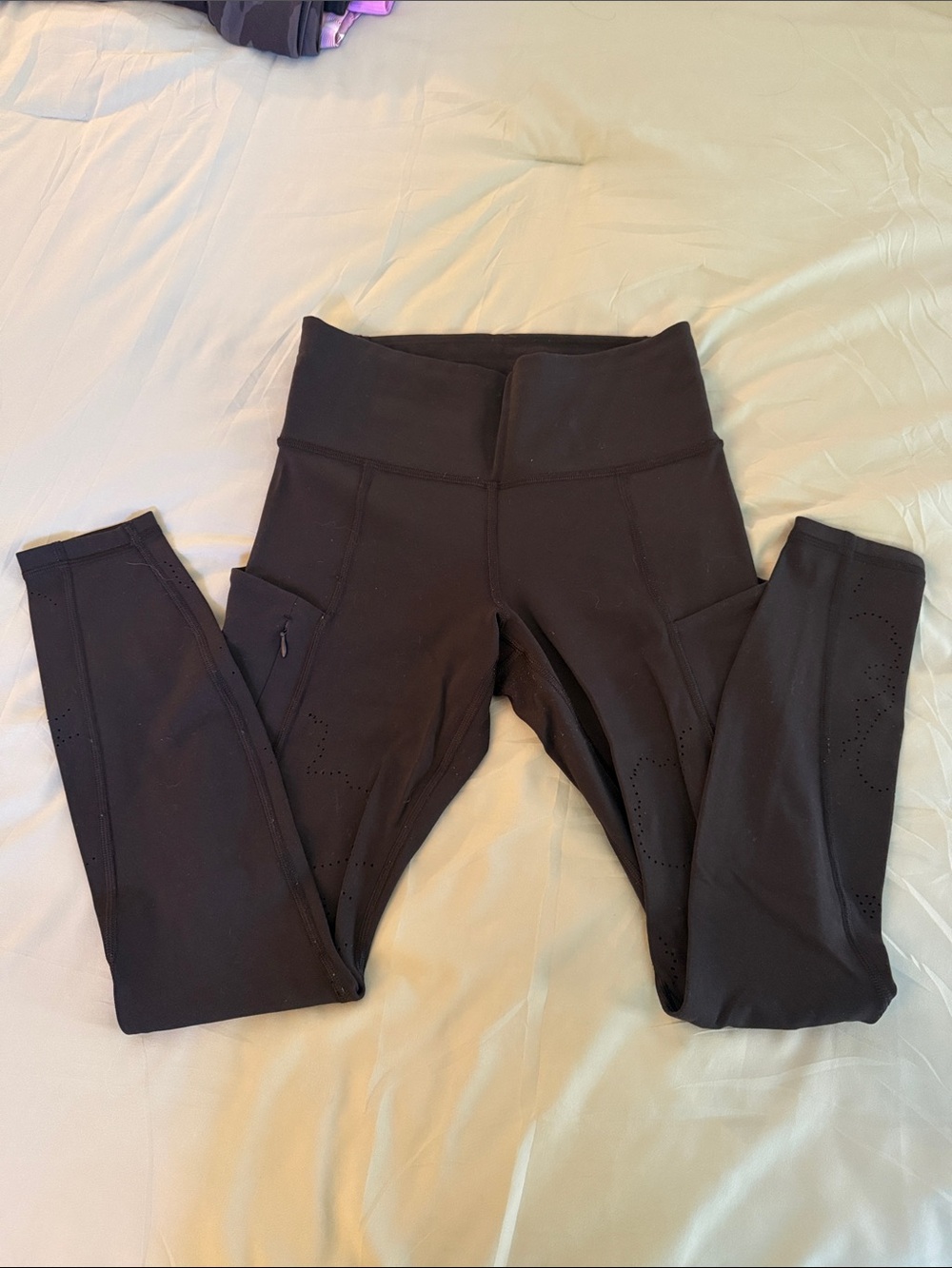 Women’s athleta Black High-Waist Active Leggings XS V 18